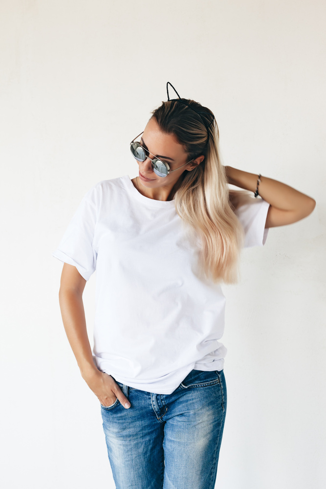 T-Shirt Mockup on Model